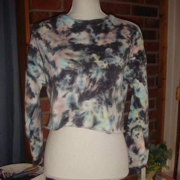 Colsie Tops - Colsie Tie-Dye Fleece Lounge Sweatshirt XS
